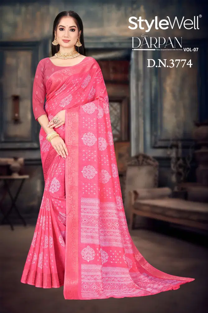 Darpan Vol 7 By Stylewell Designer Wholesale Sarees Suppliers In Mumbai